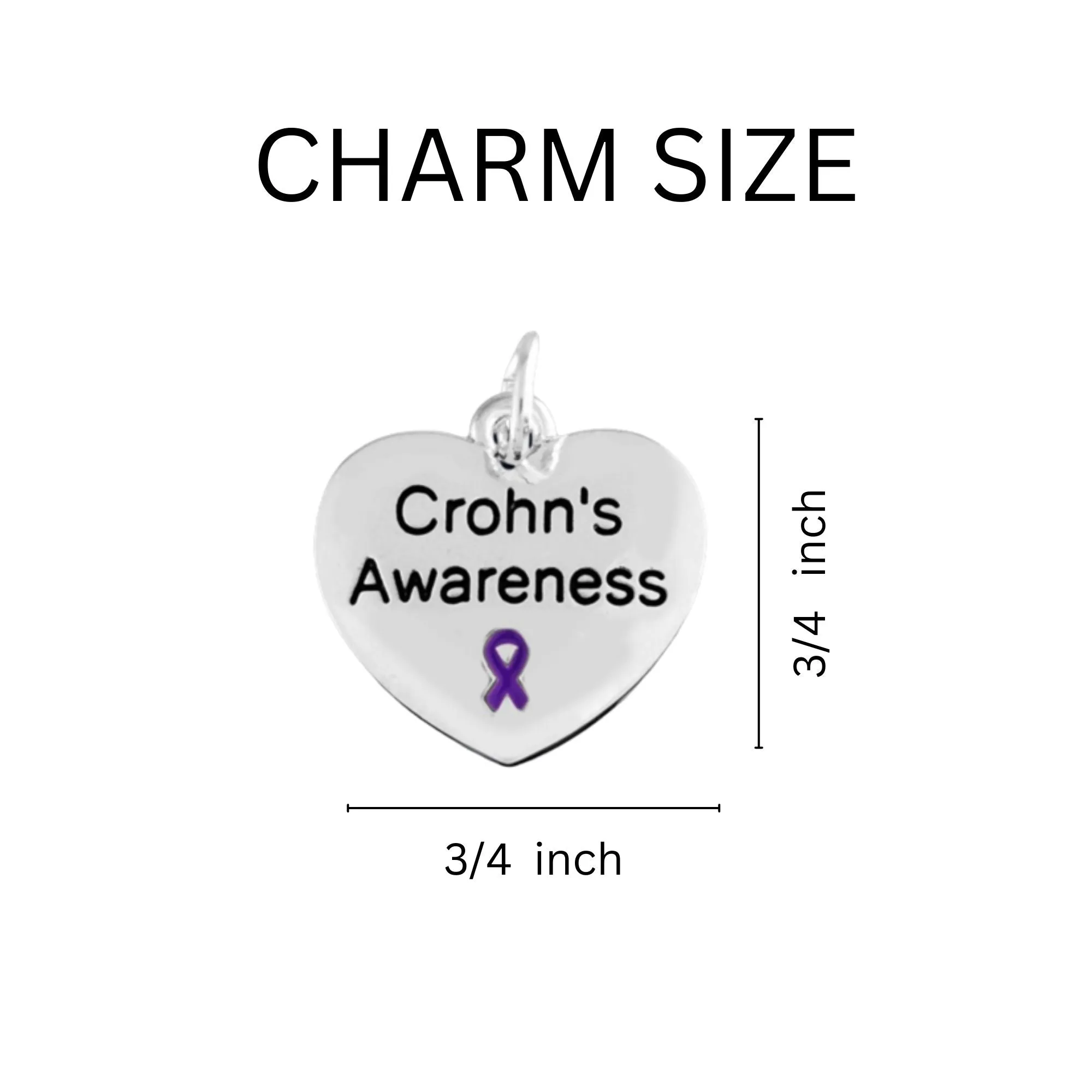 Purple Ribbon Crohn's Disease Awareness Rope Bracelets