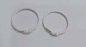 Pushker Badri Sarraf Plain Silver Kada