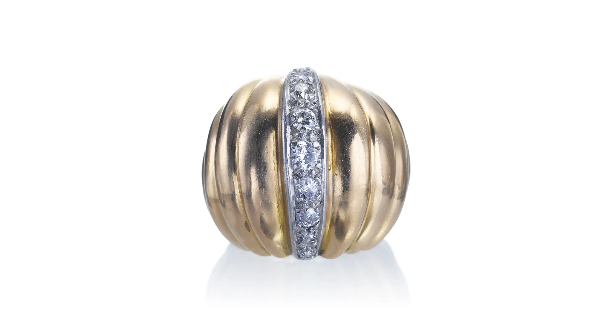 Retro Gold & Diamond Ring