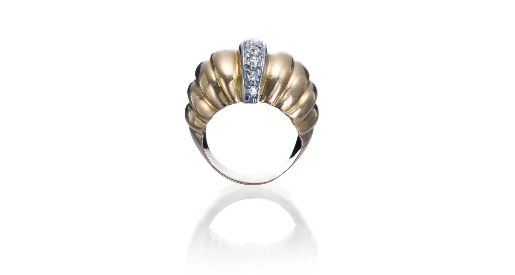 Retro Gold & Diamond Ring