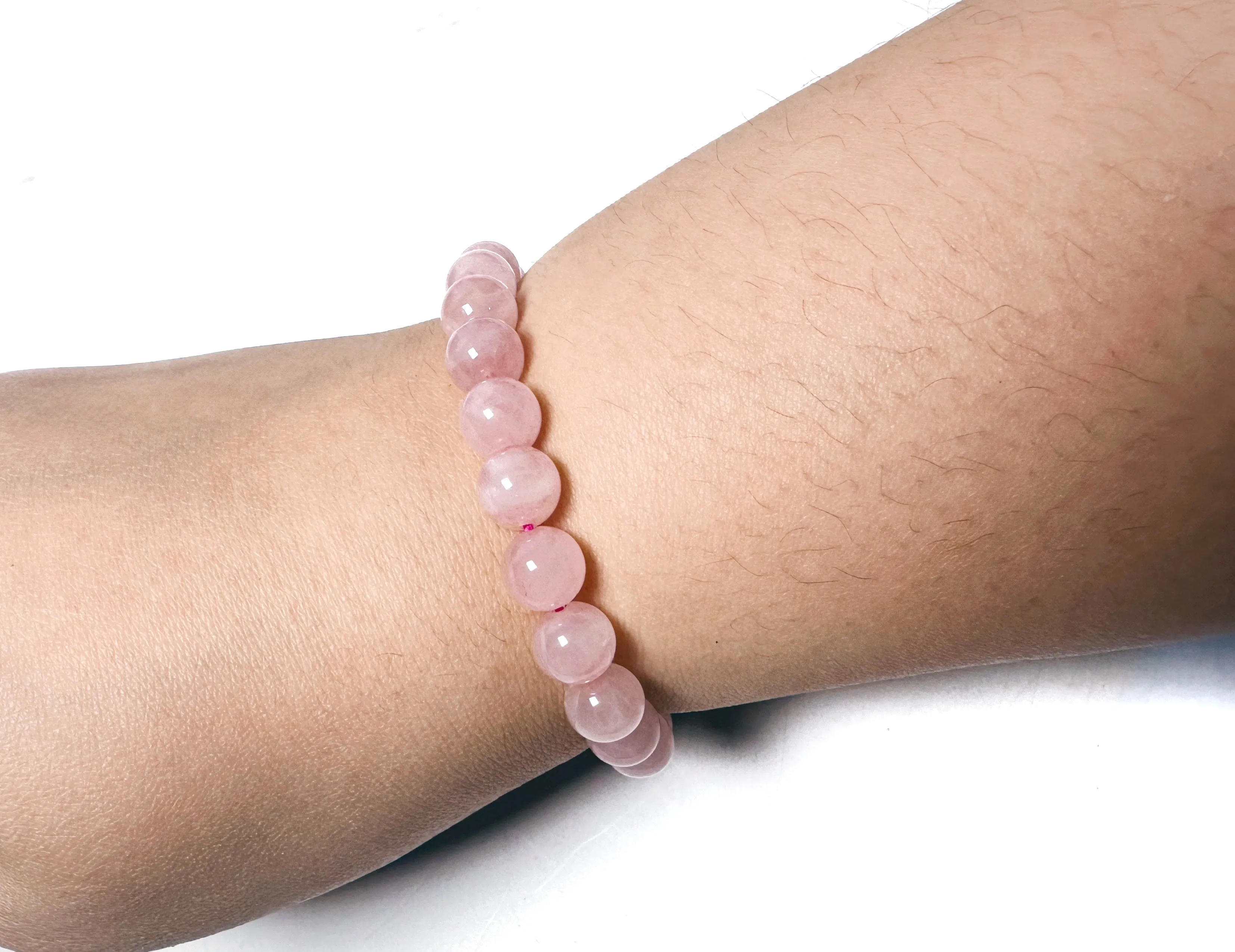 Rose Quartz Beaded Bracelet