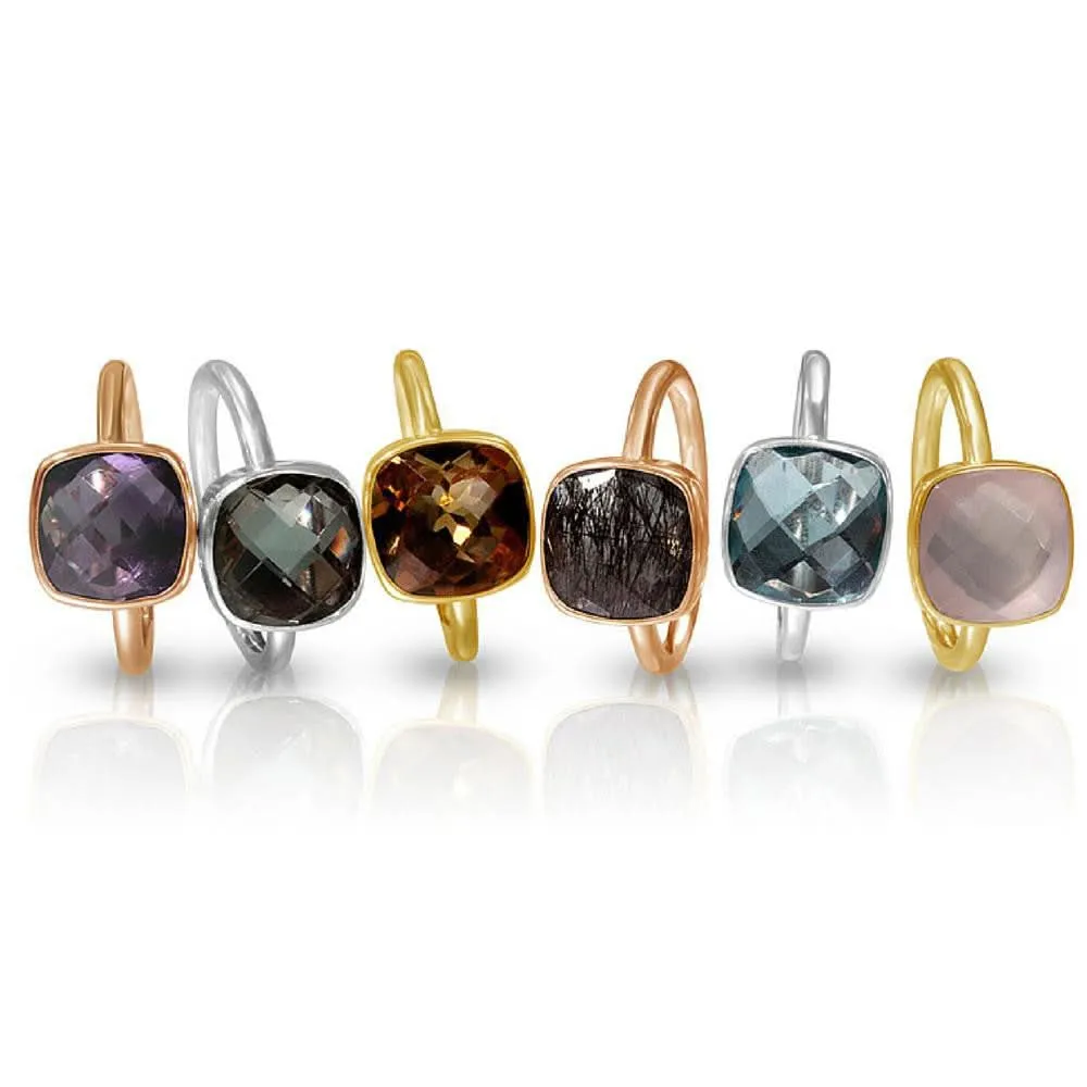 Rose Quartz Cocktail Ring | Rose Gold