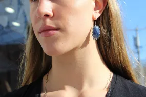 Sapphire Drop Earrings