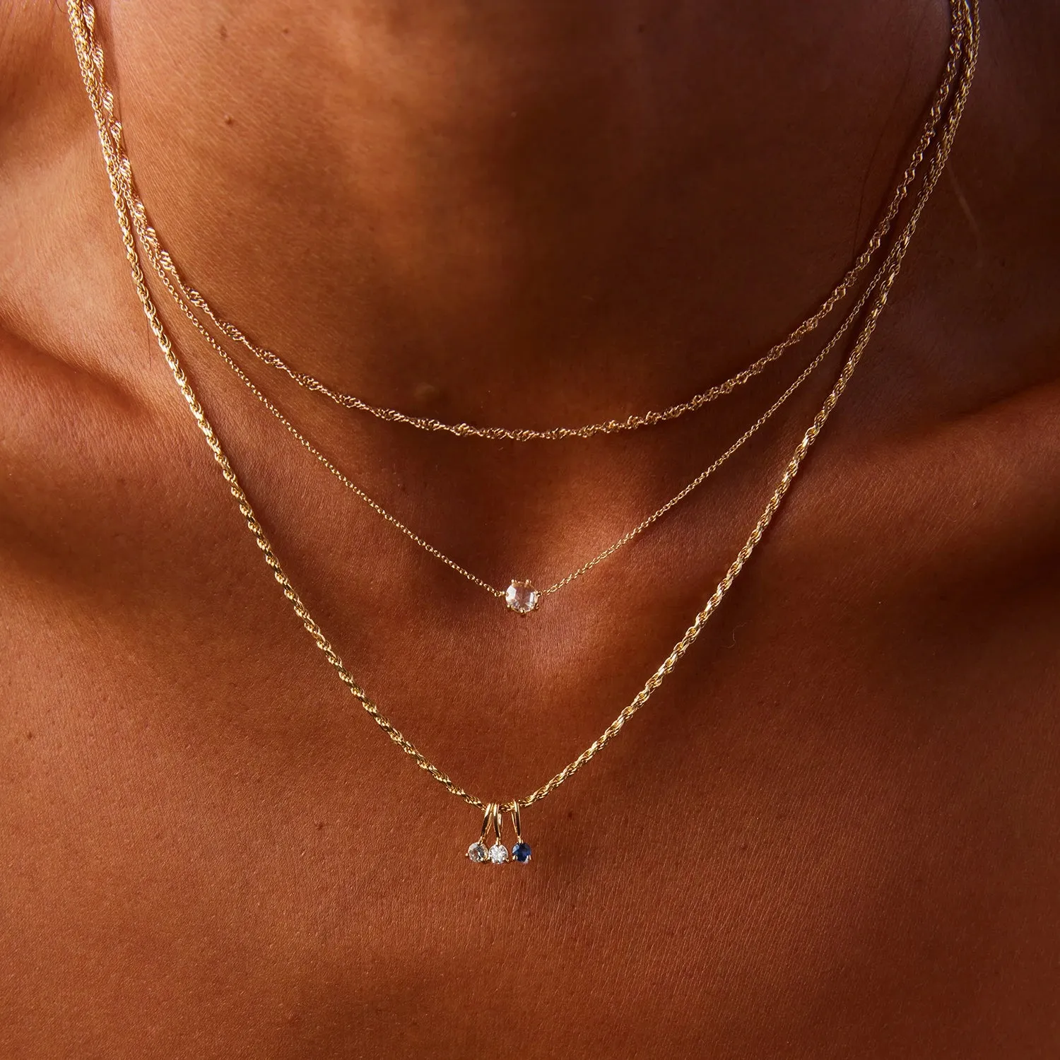 serendipity april birthstone charm - 10k yellow gold charm, diamond