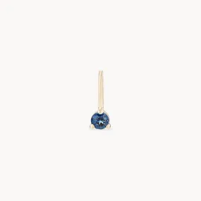 serendipity september birthstone charm - 10k yellow gold charm, sapphire