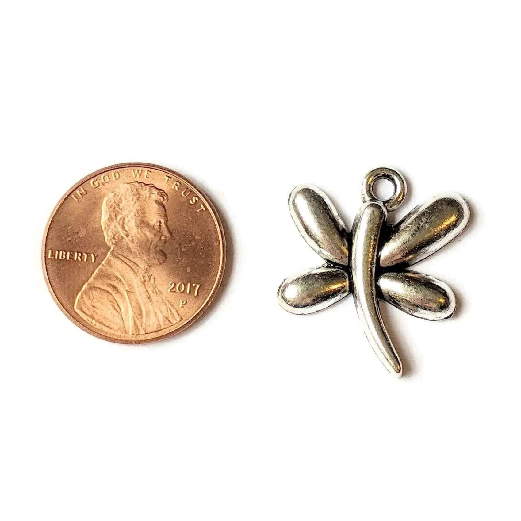 Silver Dragonfly Charm VI