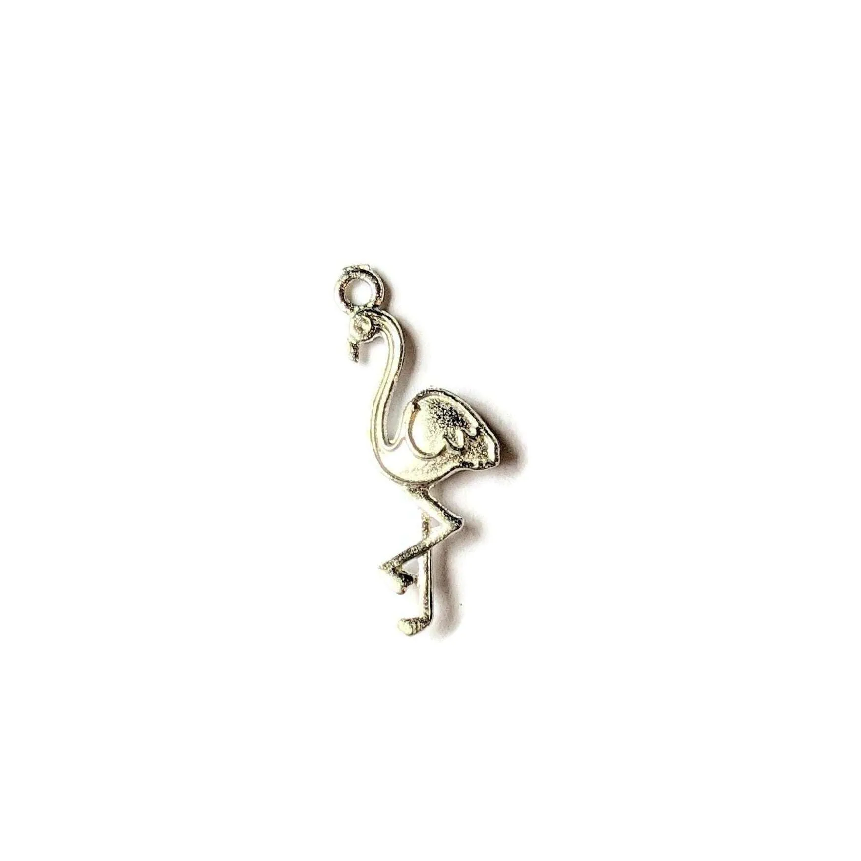 Silver Flamingo Charm III