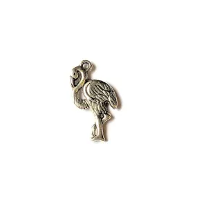 Silver Flamingo Charm