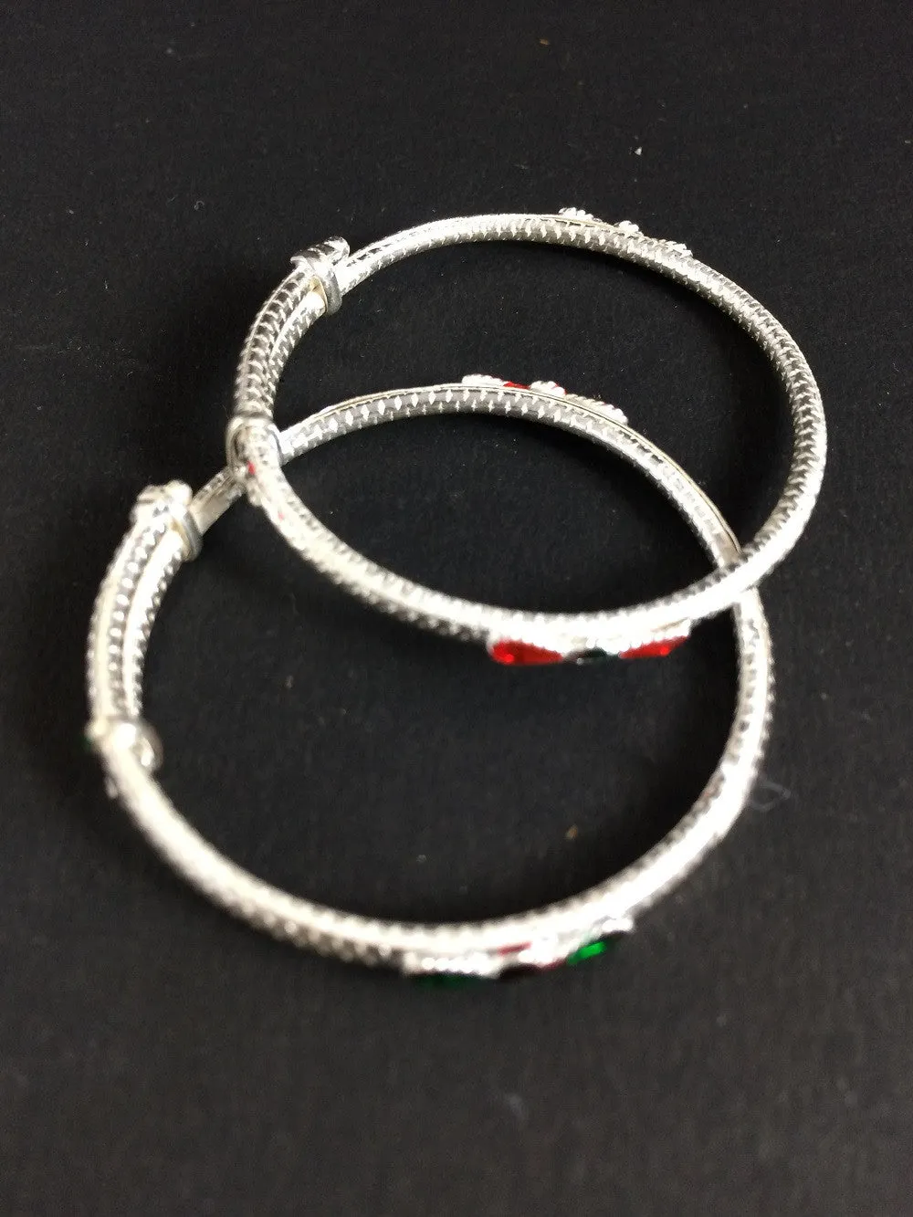 Silver Meenakari Bangle (0-4 yrs)