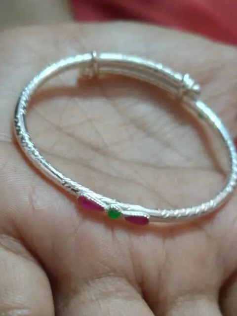 Silver Meenakari Bangle (0-4 yrs)