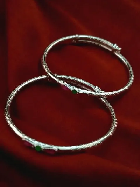 Silver Meenakari Bangle (0-4 yrs)