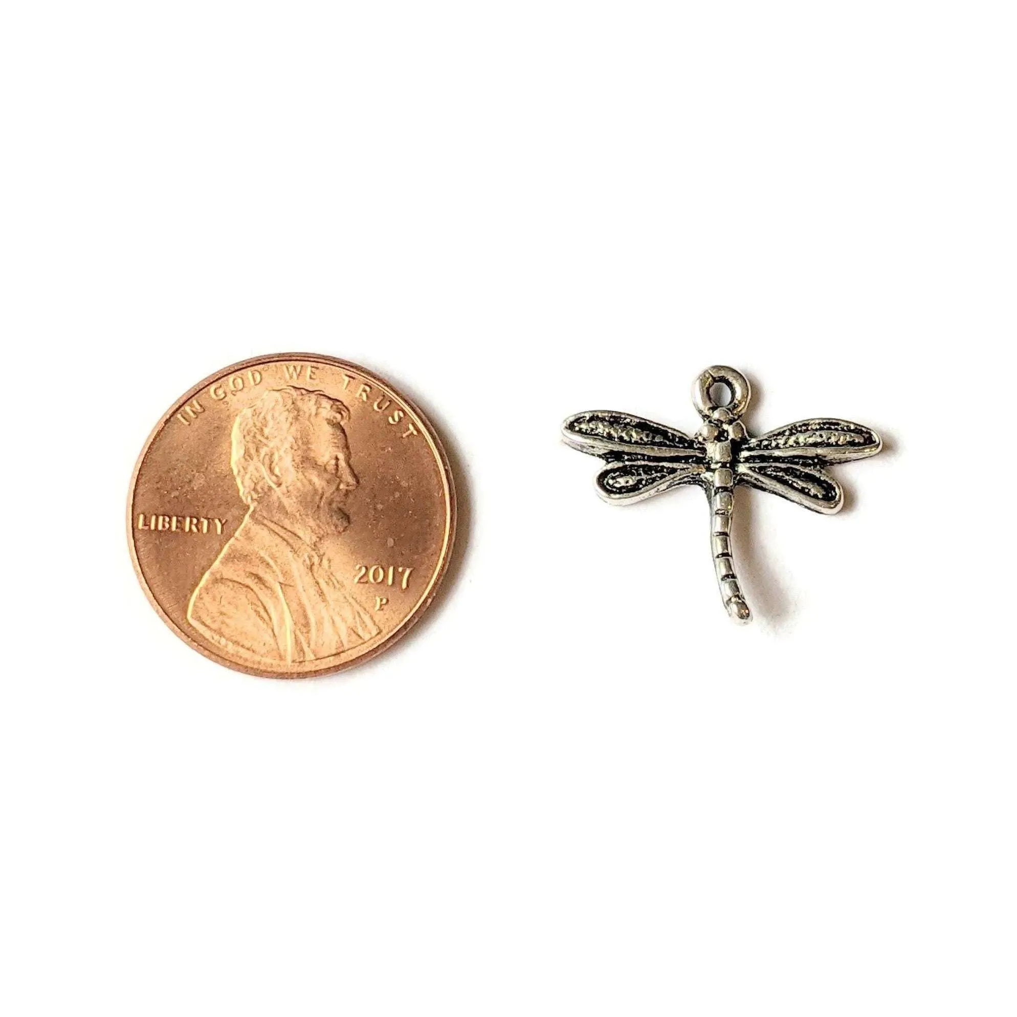 Silver Mini Dragonfly Charm IV