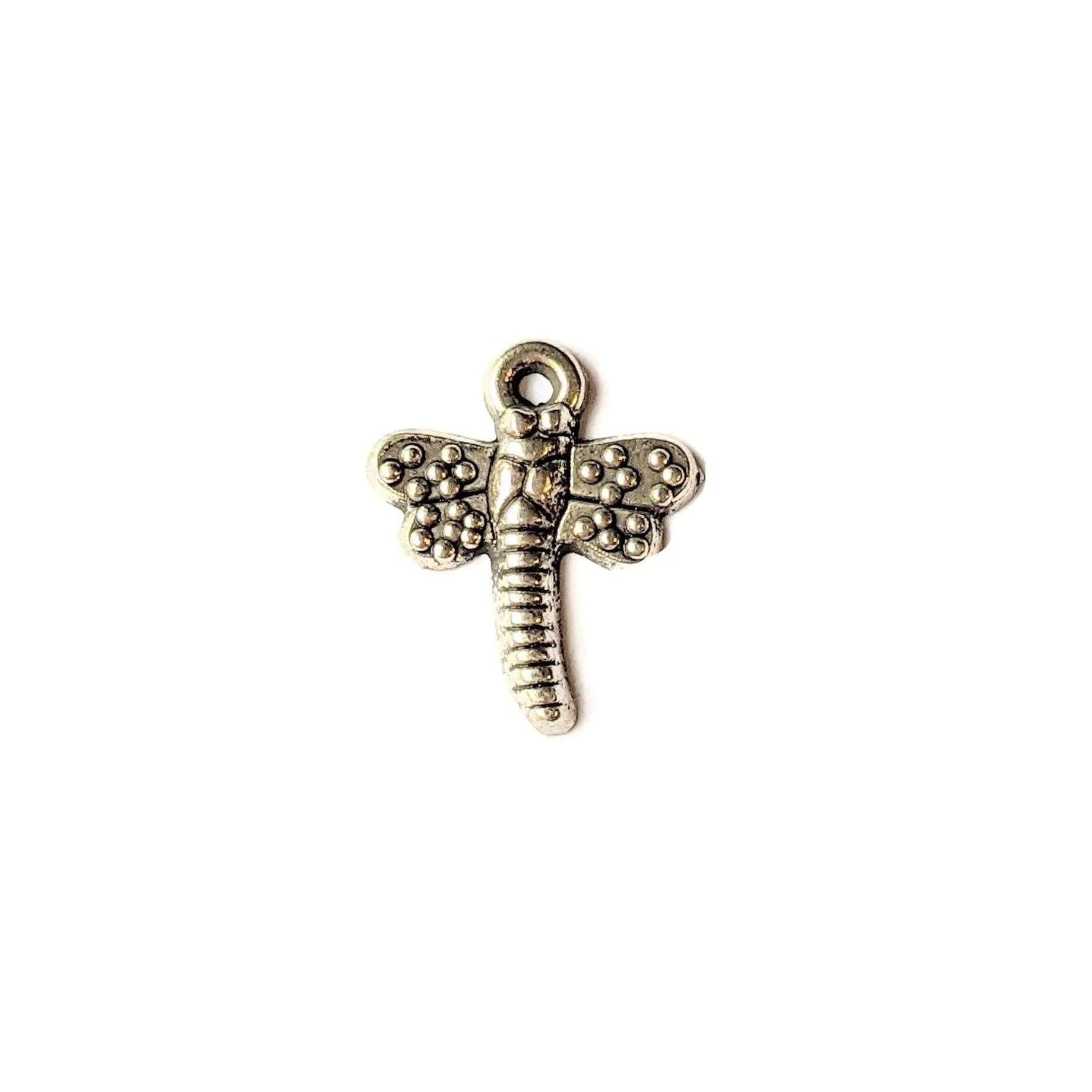Silver Mini Dragonfly Charm V