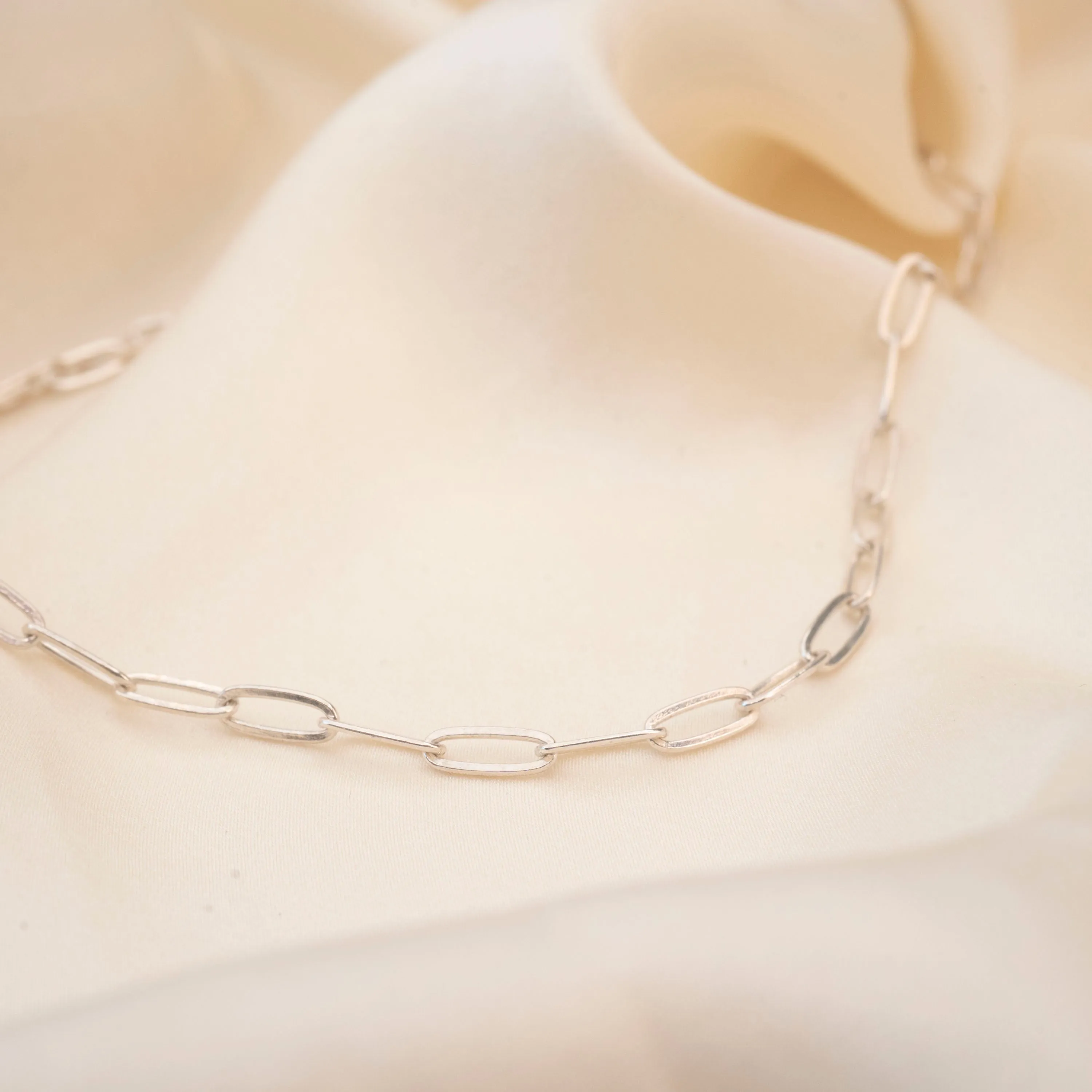 Silver Rectangle Necklace