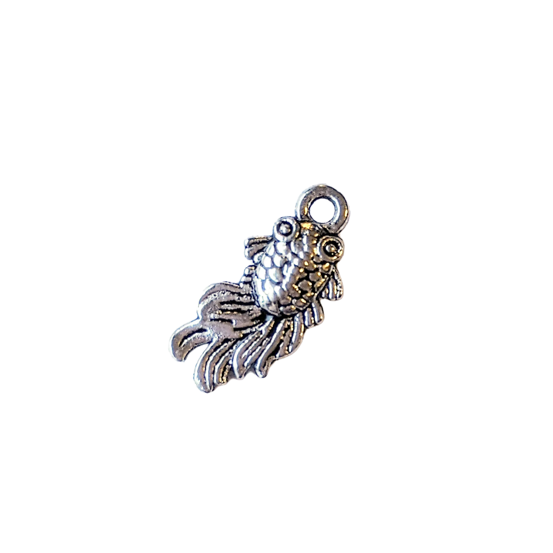Silver Tiny Koi Fish Charm
