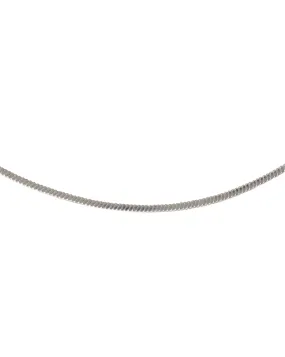 Square Snake Chain Necklace - Sterling Sliver