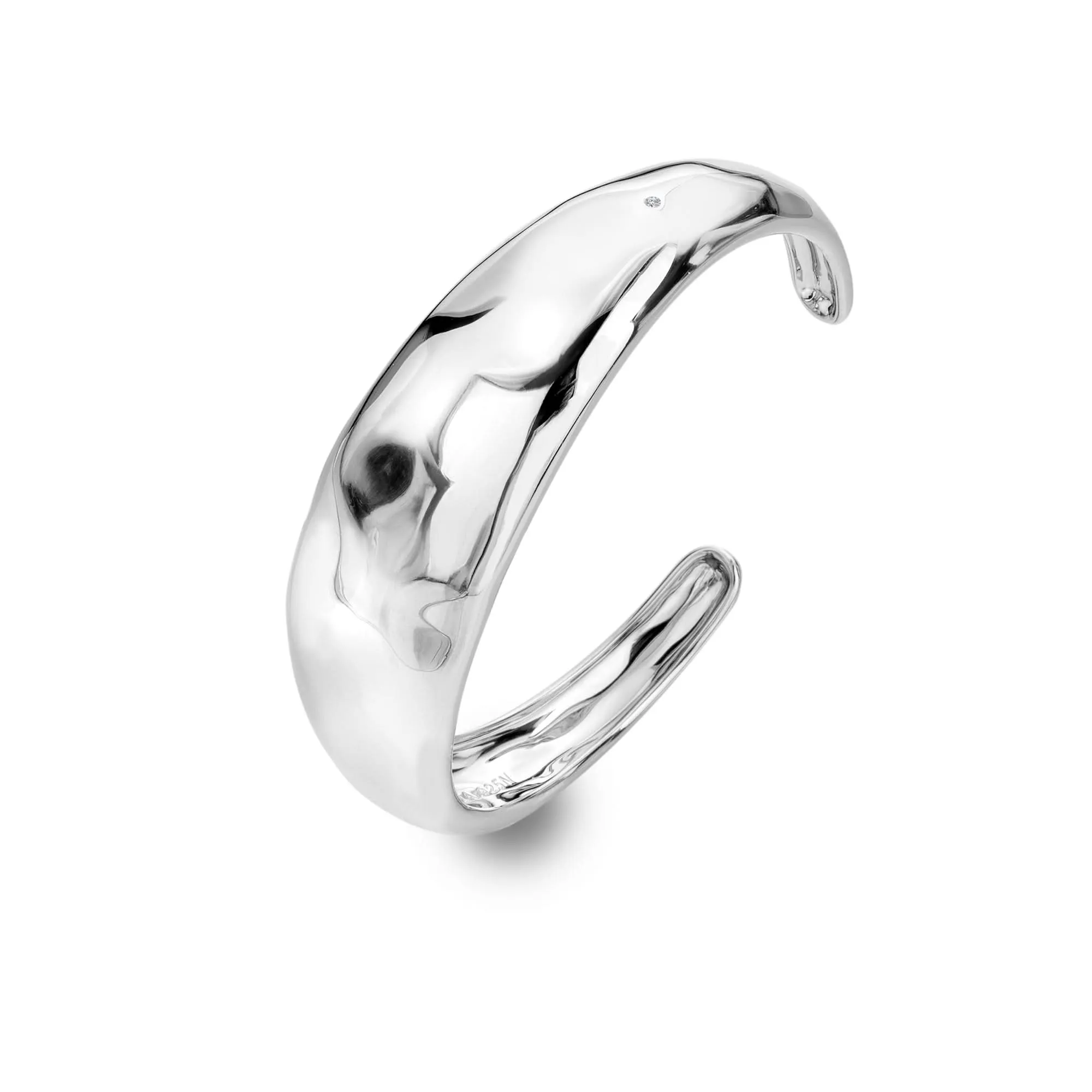 Sterling Silver HD X TG Organic Cuff Bangle DC207