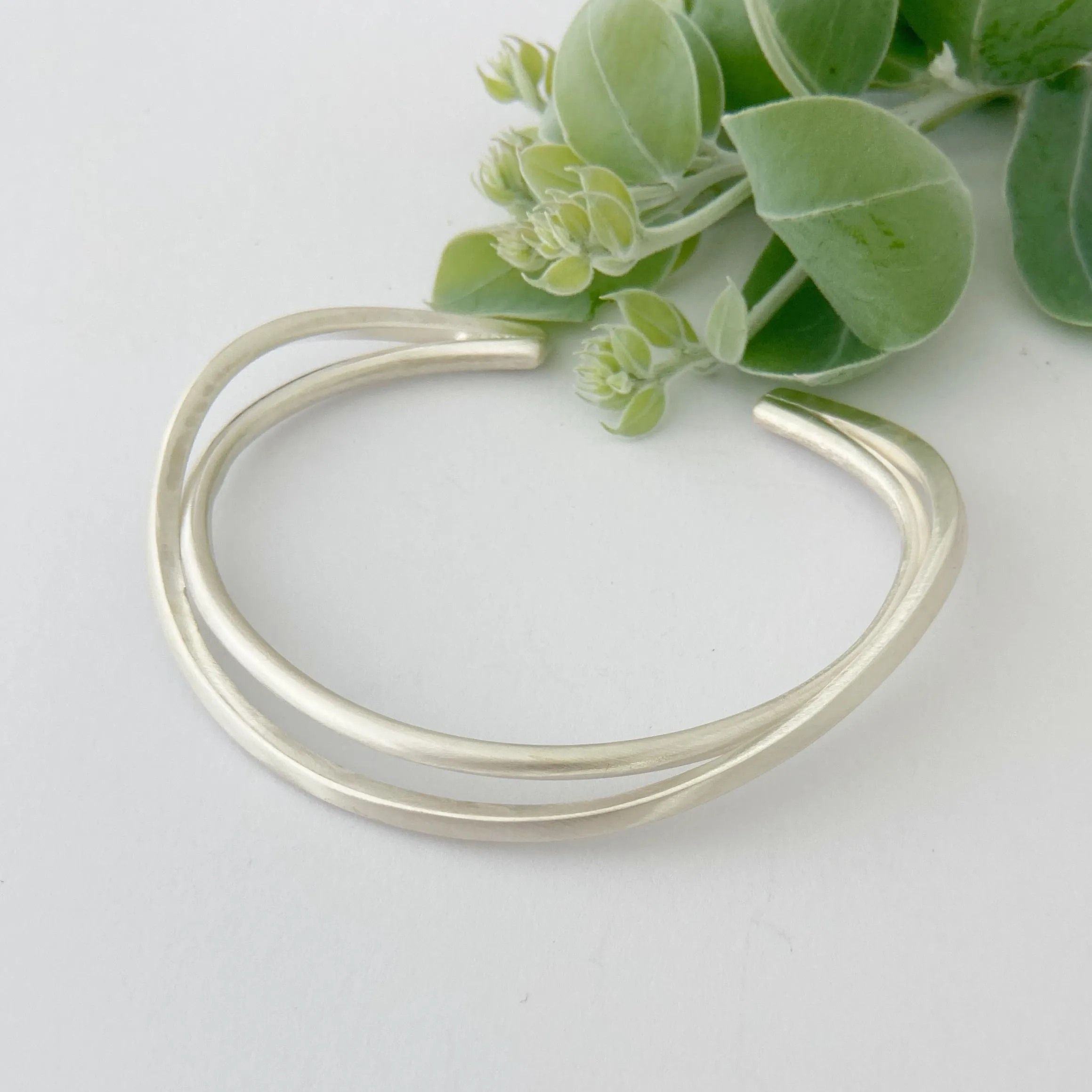 Sterling silver Wrapped cuff