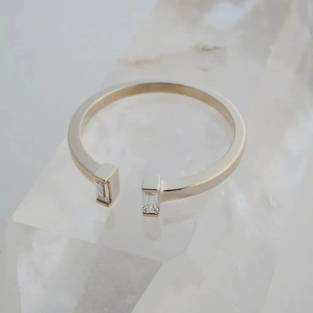 stevie baguette ring