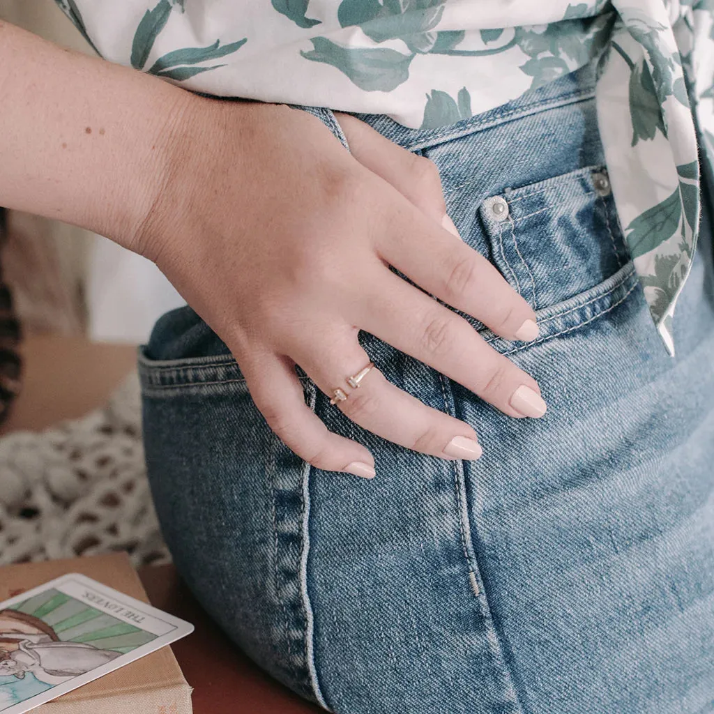 stevie baguette ring