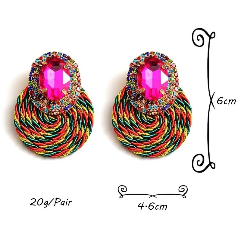 Summer Rhinestone Statement Earrings