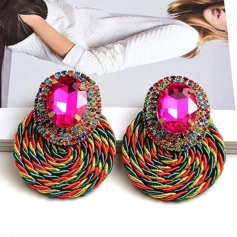 Summer Rhinestone Statement Earrings