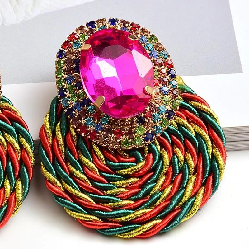 Summer Rhinestone Statement Earrings