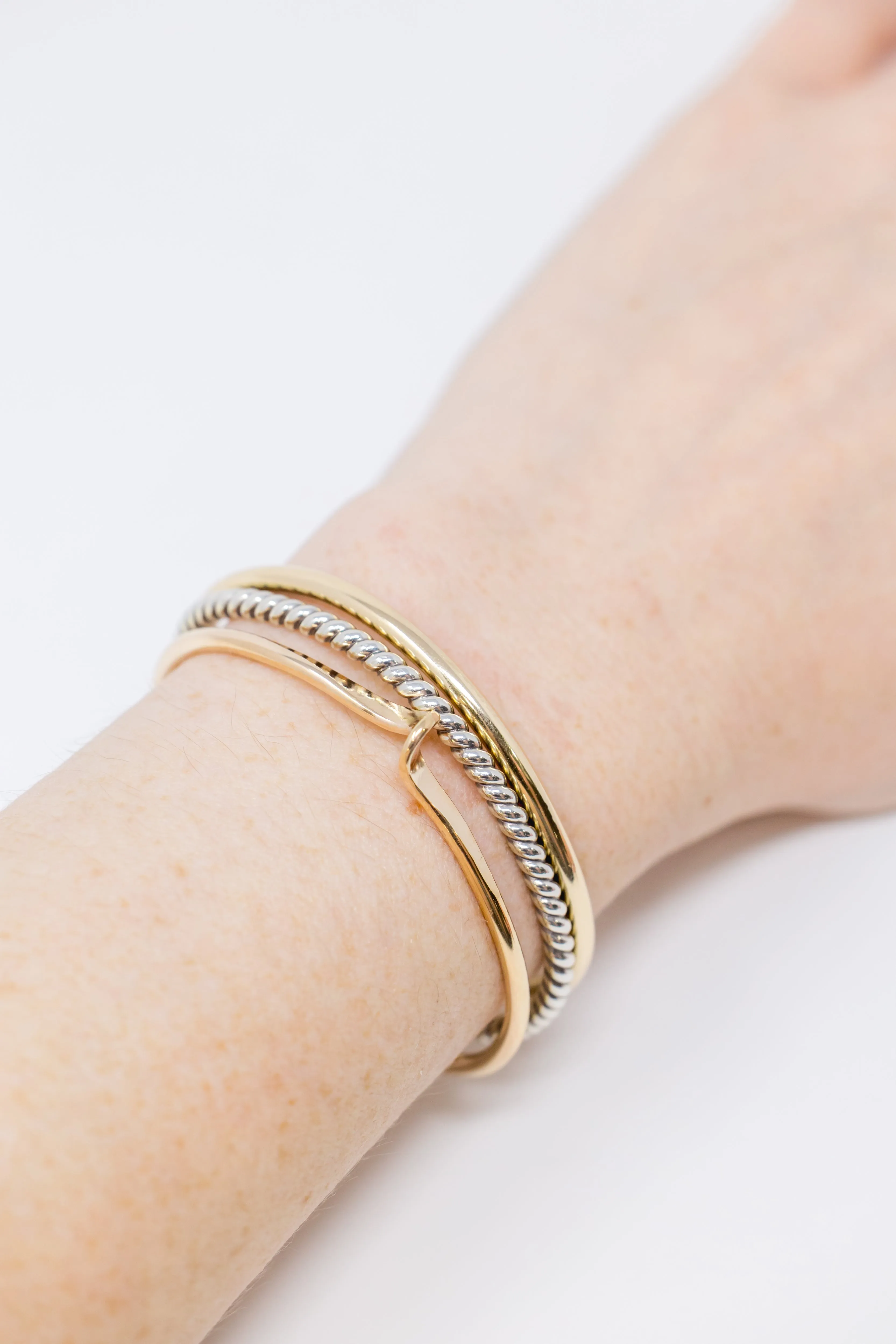 Summit Silver Bangle Cuff Bracelet