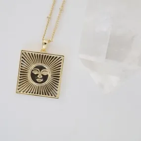 Sun Goddess Coin Necklace