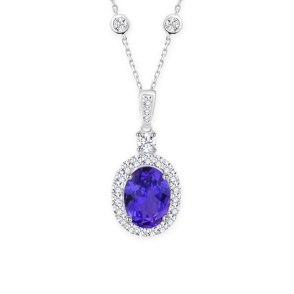 TAKA Jewellery Tanzanite Diamond Necklace 18K