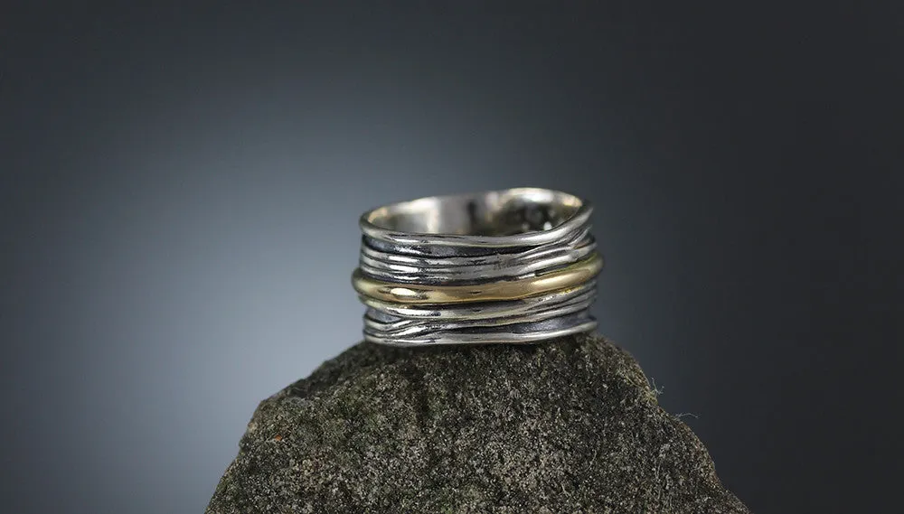 Vine Gold Band Ring 5 - Size 6 1/4