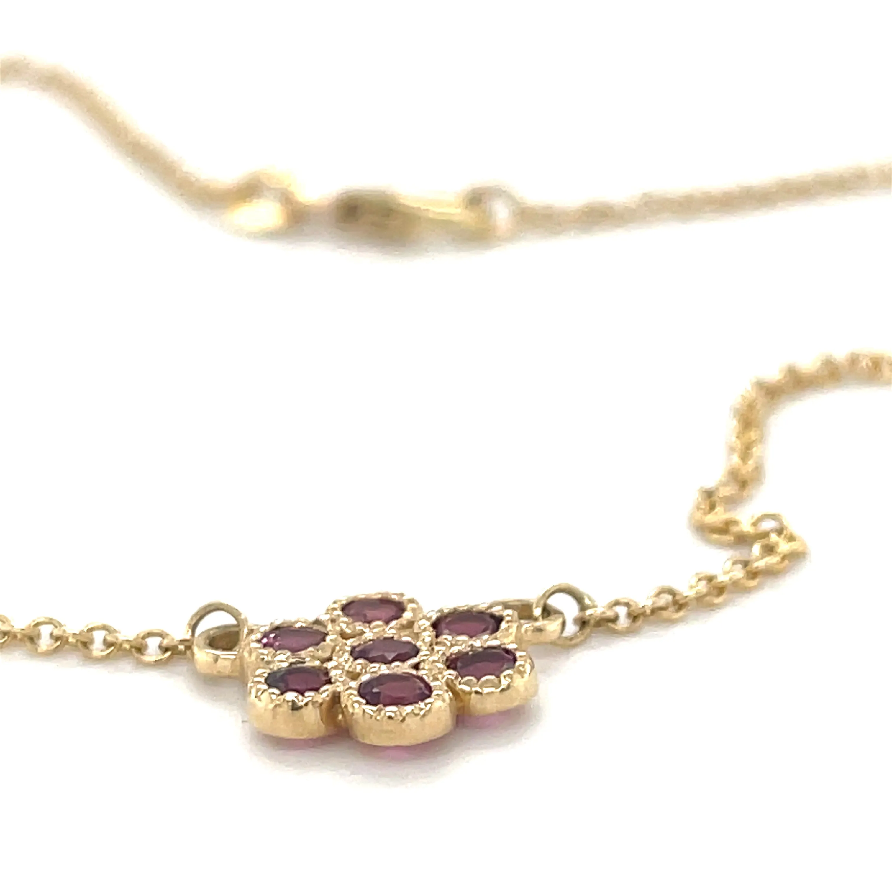 Water Lily Necklace/Pink Tourmaline