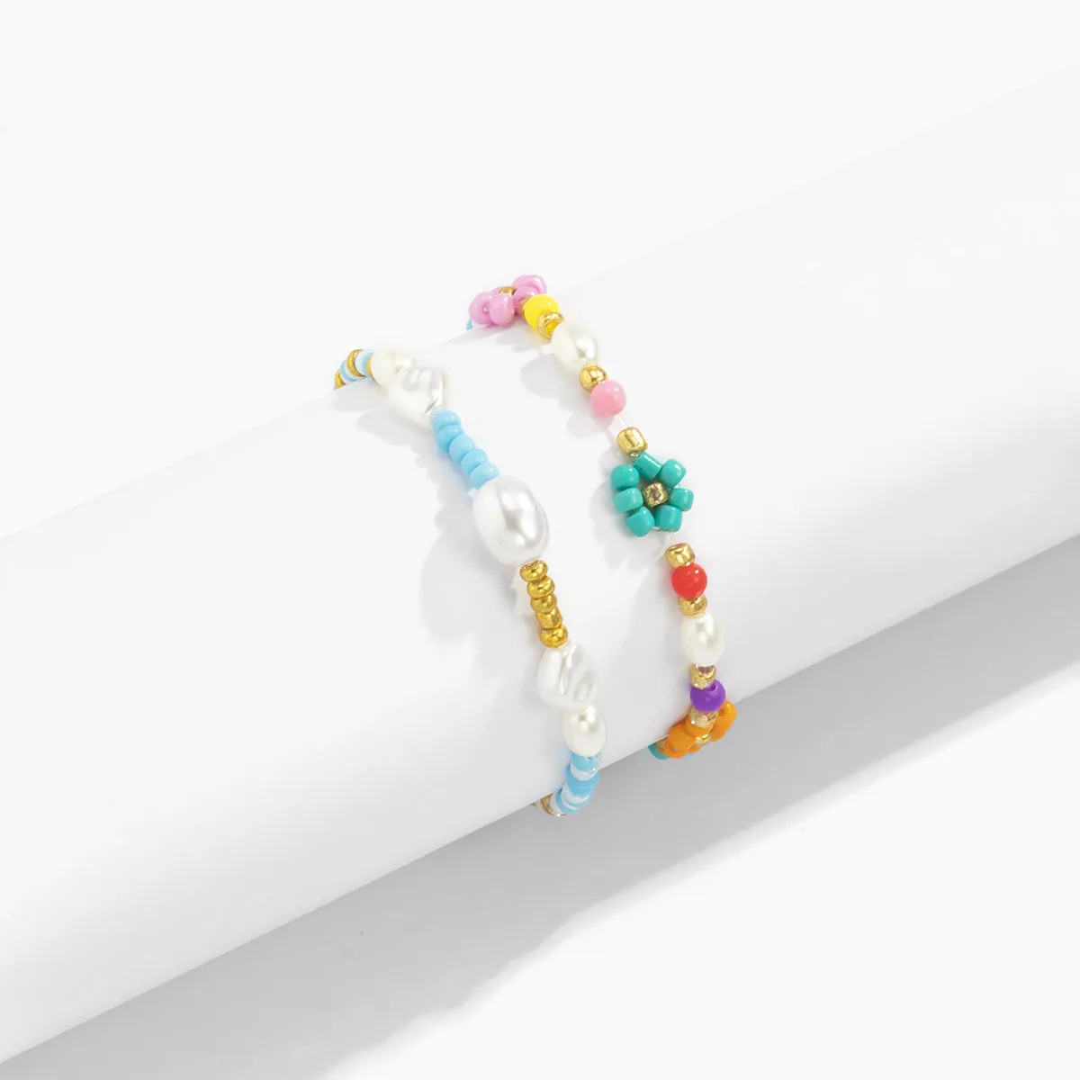 Wholesale Baroque Style Shaped Pearl Rice Beads Bracelet