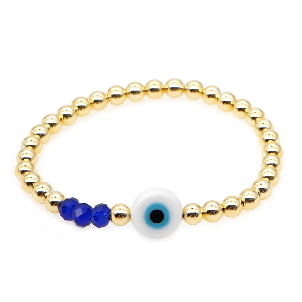 Wholesale Bohemian Ethnic Eyes Glass Bracelet