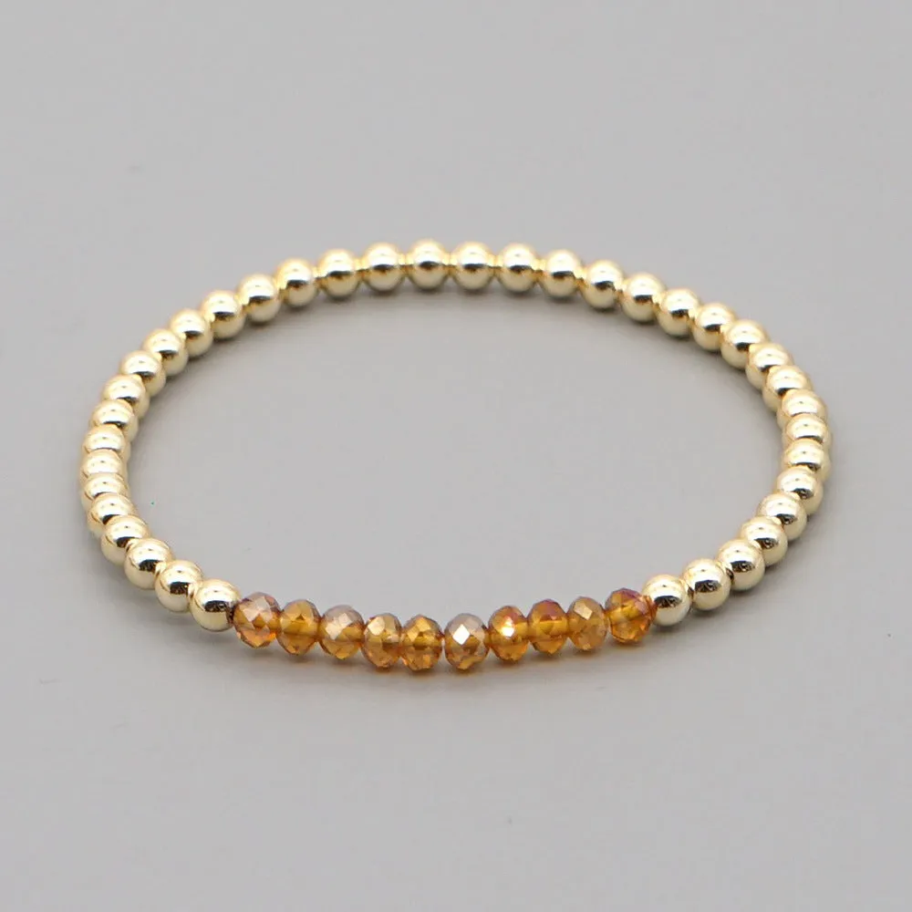 Wholesale Bohemian Gold Fastener Beads Bracelet