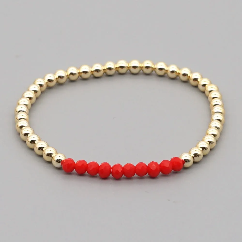 Wholesale Bohemian Gold Fastener Beads Bracelet