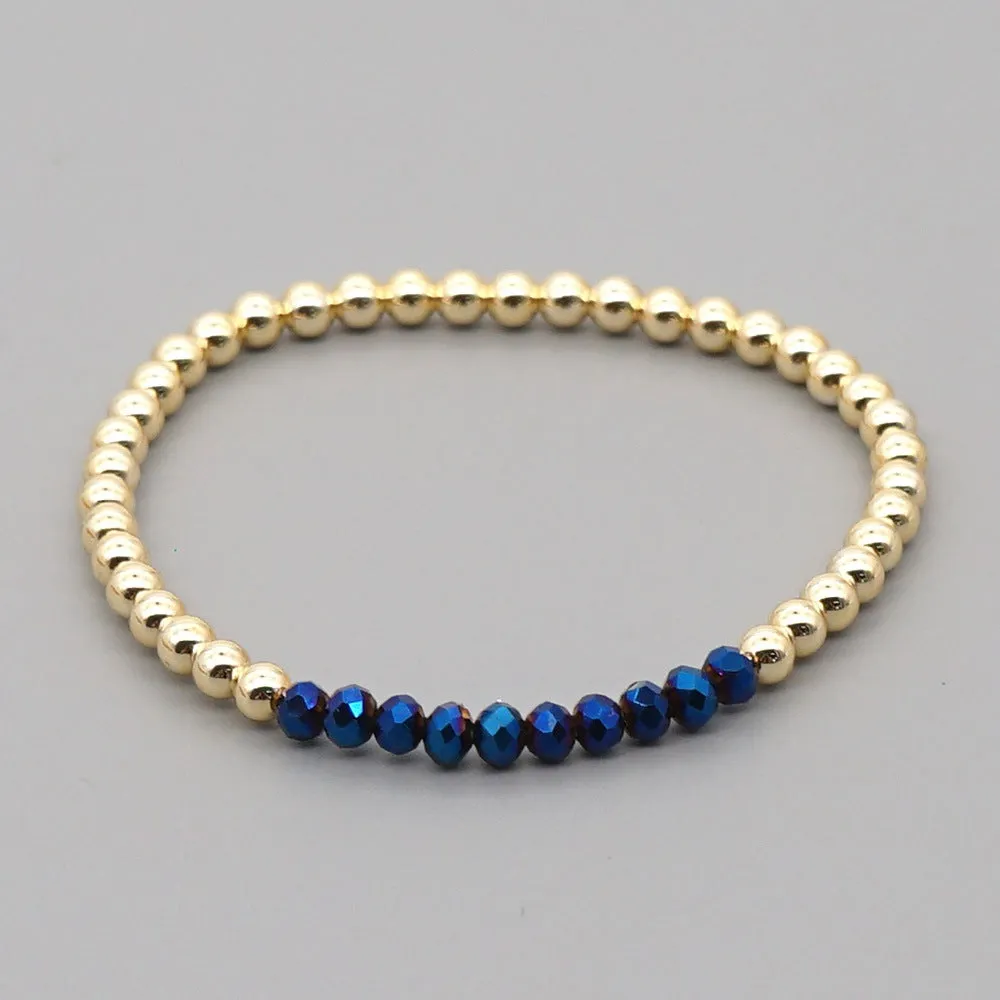 Wholesale Bohemian Gold Fastener Beads Bracelet