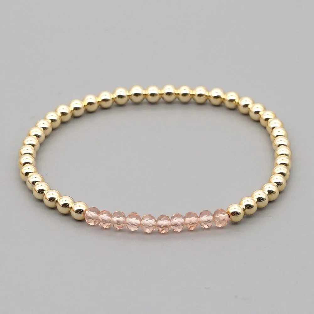Wholesale Bohemian Gold Fastener Beads Bracelet