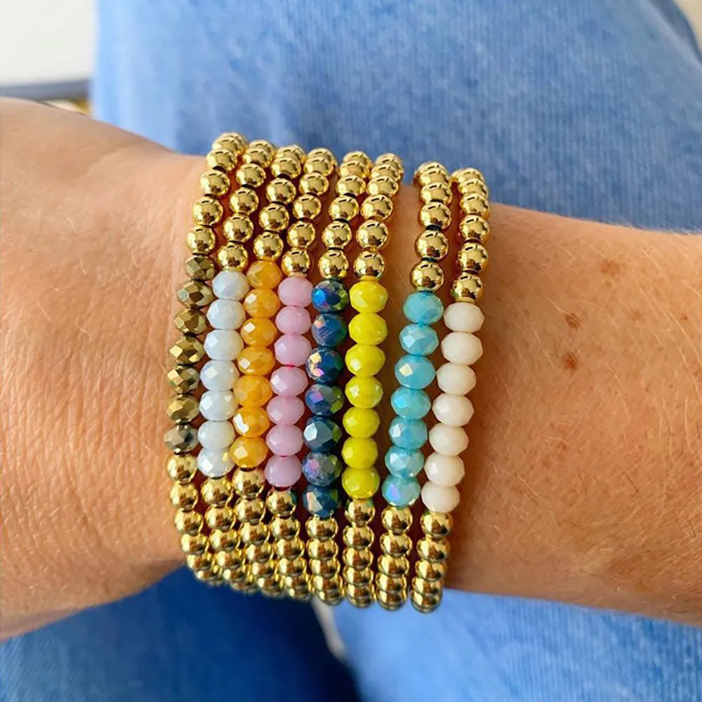 Wholesale Bohemian Gold Fastener Beads Bracelet