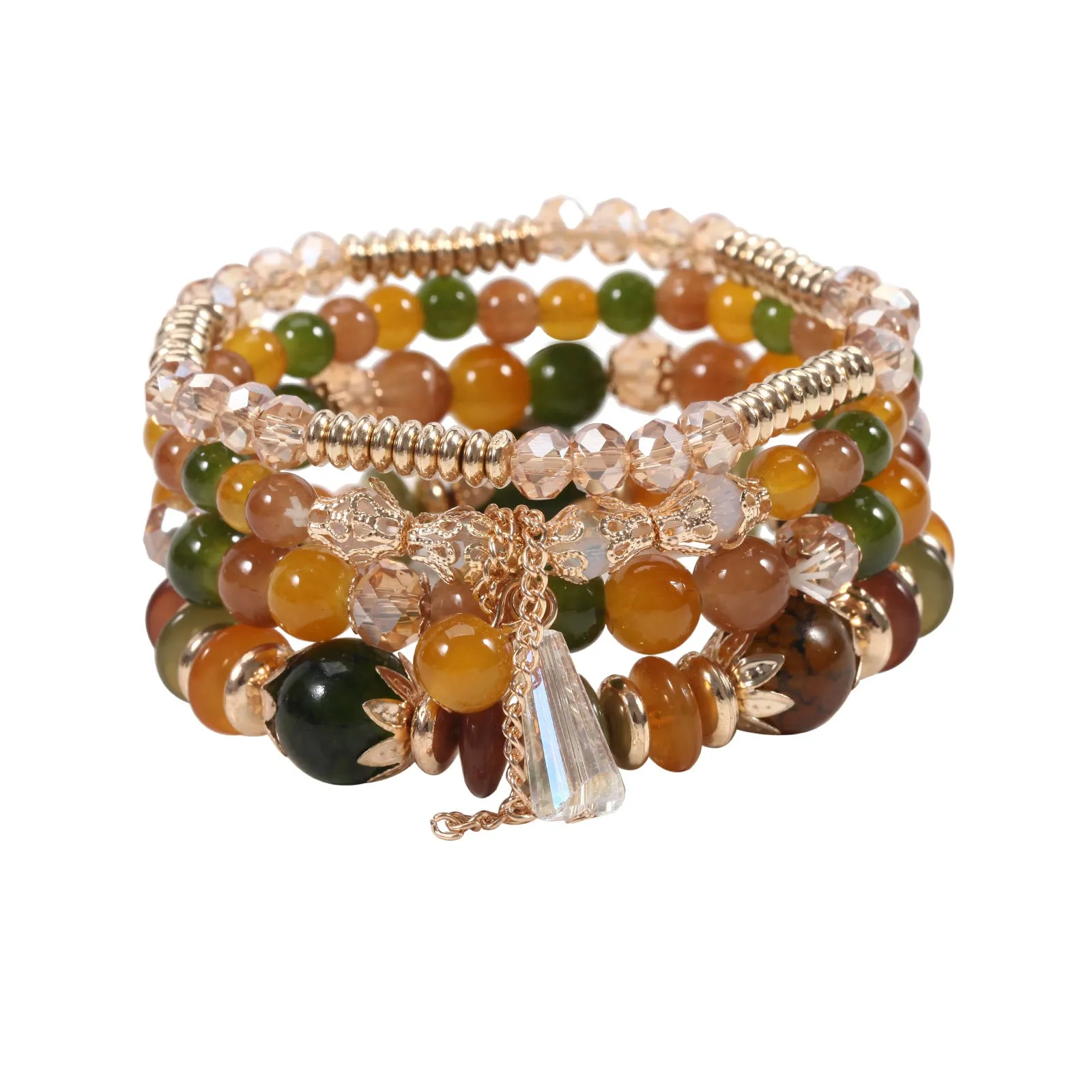 Wholesale Bohemian Stained Glass Bracelets Set of Four