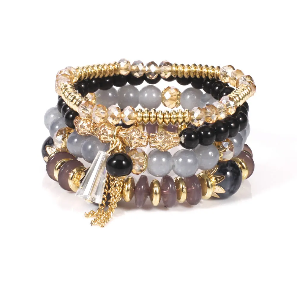 Wholesale Bohemian Stained Glass Bracelets Set of Four