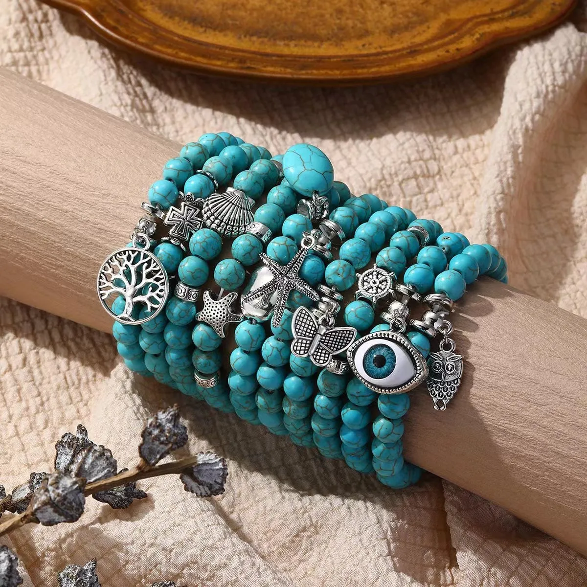 Wholesale Bohemian Turquoise Beads Bracelet