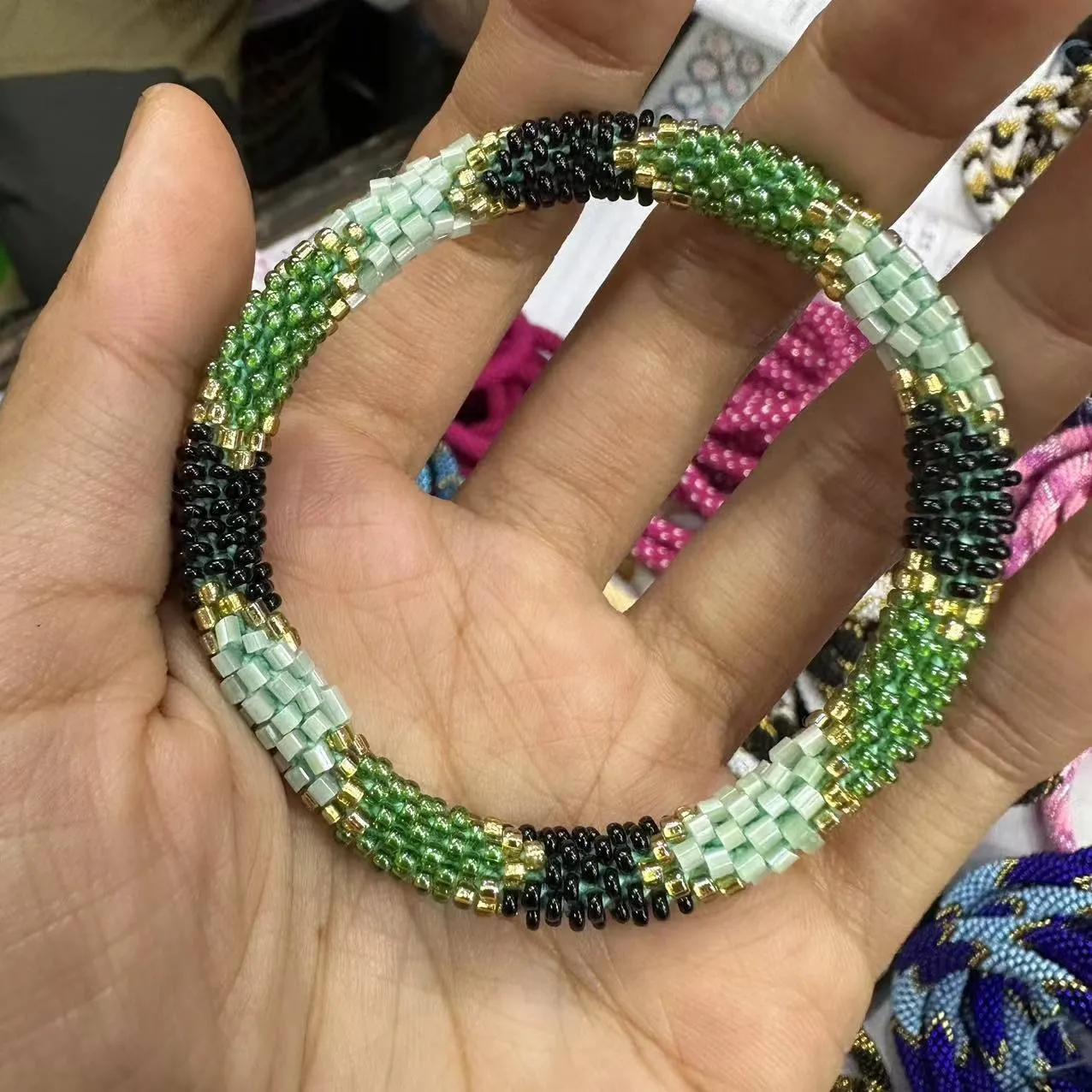 Wholesale Japanese Bohemian Rice Beads All-match Fragrance Diffuser Bracelet