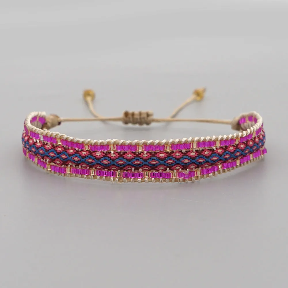 Wholesale Jewelry Bohemian Rainbow Miyuki Beads Bracelet
