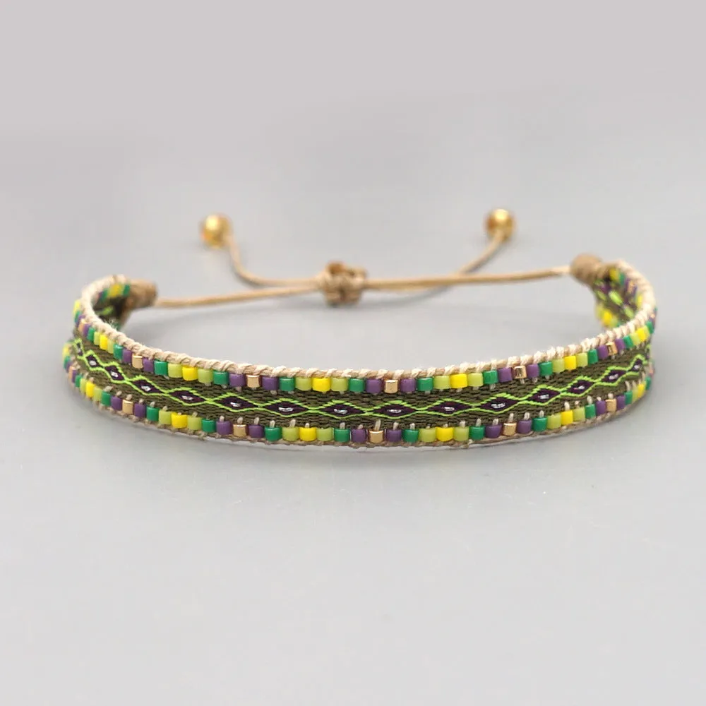 Wholesale Jewelry Bohemian Rainbow Miyuki Beads Bracelet