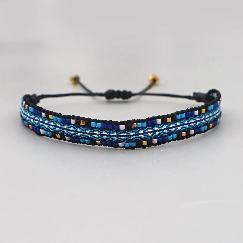 Wholesale Jewelry Bohemian Rainbow Miyuki Beads Bracelet