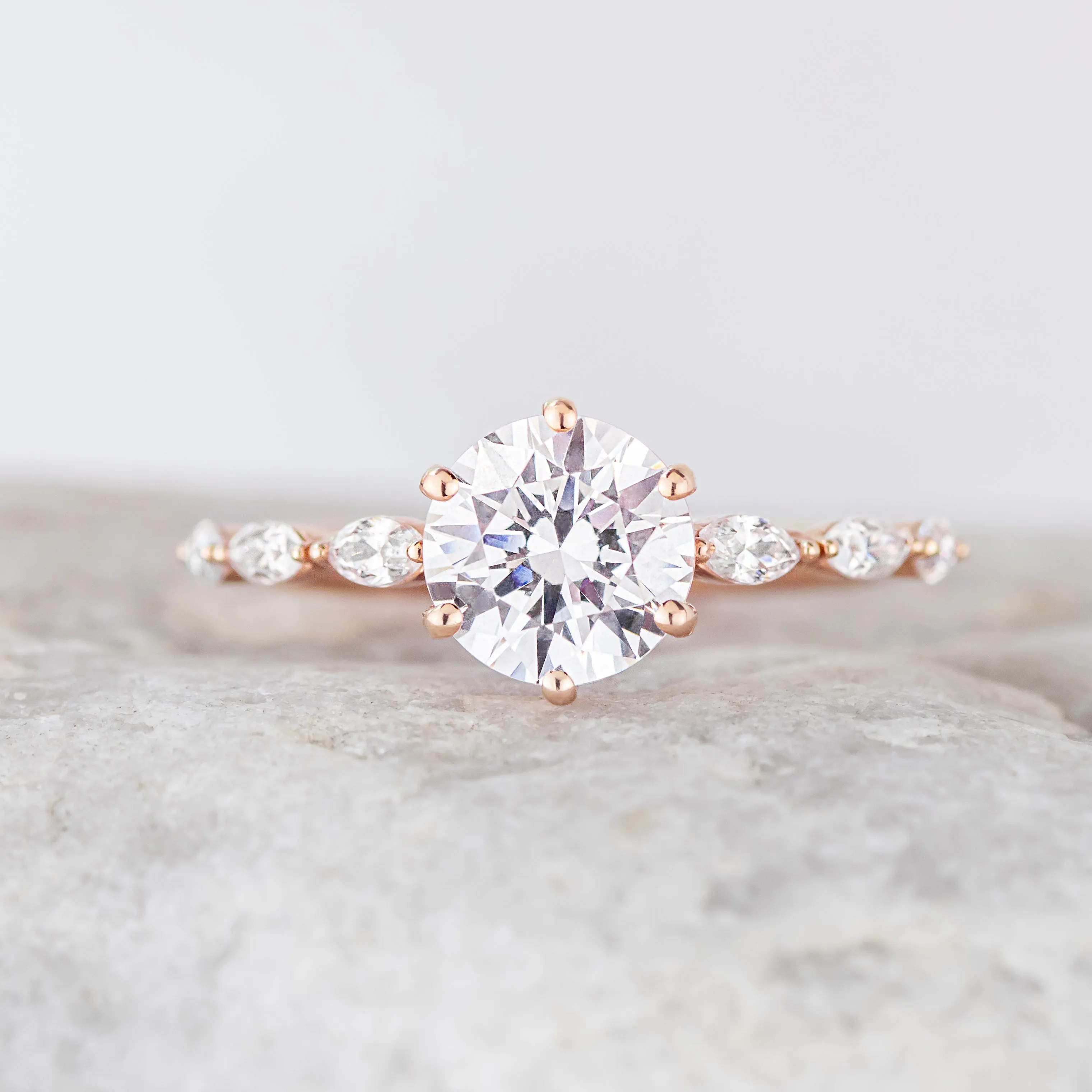 Willa ~ Side Stone Ring