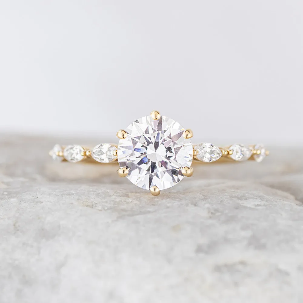 Willa ~ Side Stone Ring