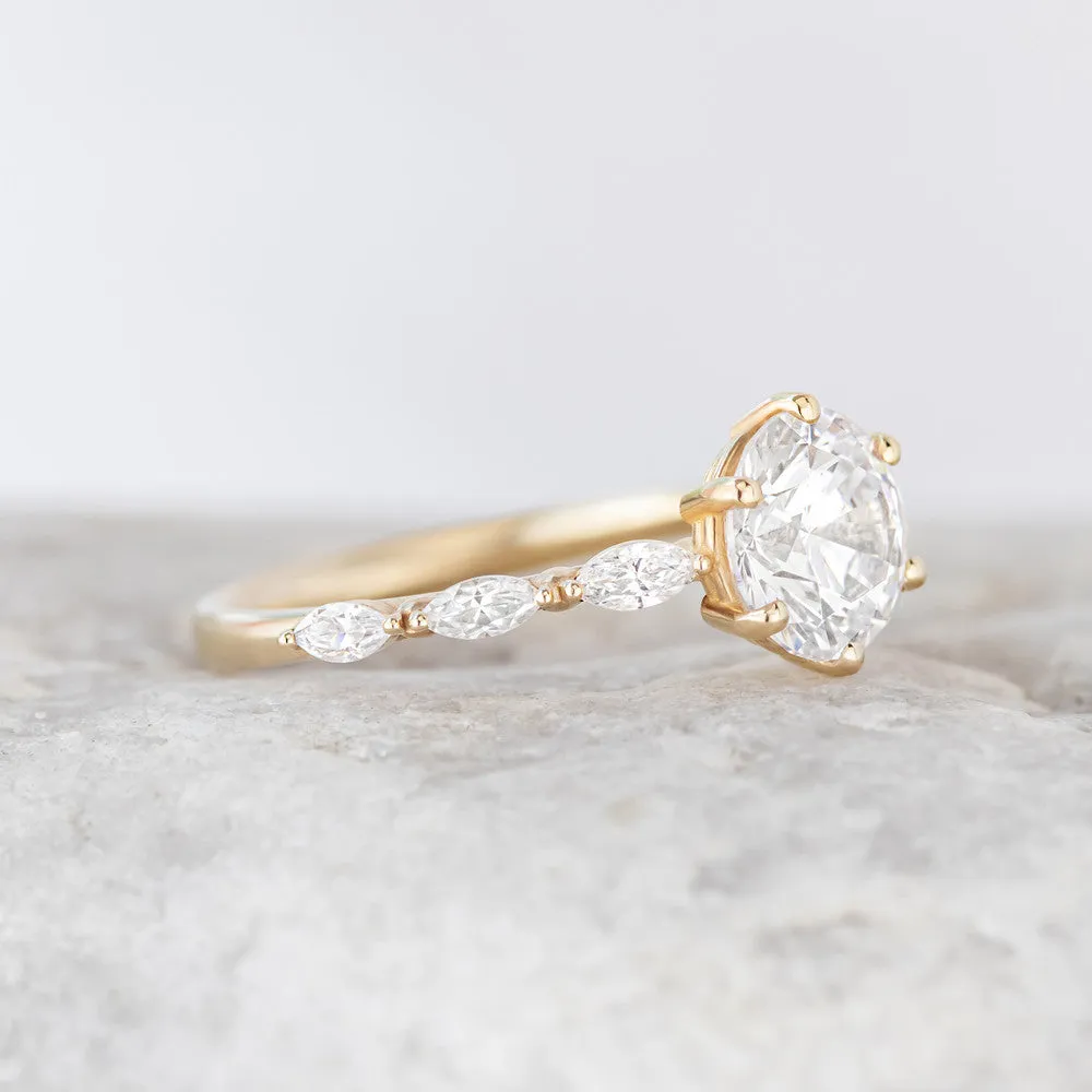 Willa ~ Side Stone Ring